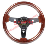 Luisi ’Imola’ Mahogany Wooden Steering Wheel - Fiat Lancia Alfa Romeo - Steering