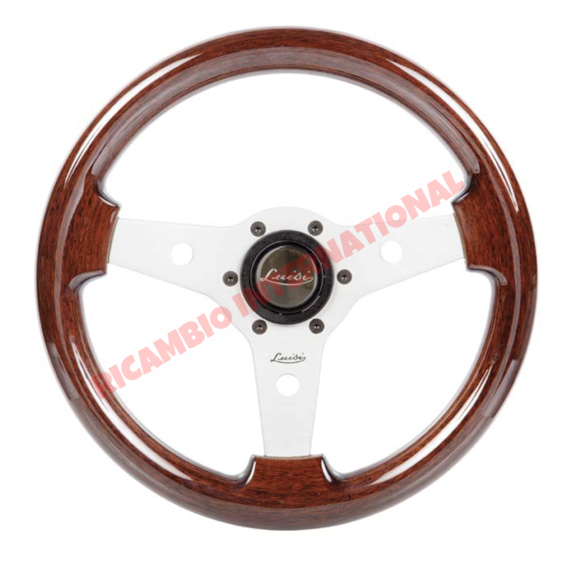 Luisi ’Imola’ Mahogany Wooden Steering Wheel - Fiat Lancia Alfa Romeo - Steering