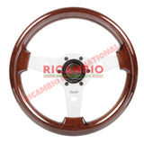 Luisi ’Imola’ Mahogany Wooden Steering Wheel - Fiat Lancia Alfa Romeo - Steering