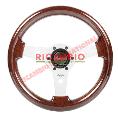 Luisi ’Imola’ Mahogany Wooden Steering Wheel - Fiat Lancia Alfa Romeo - Steering