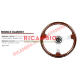 Luisi ’Mugello Classico’ Mahogany Wooden Steering Wheel - Fiat Lancia Alfa Romeo - Steering