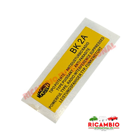 Magneti Marelli BK2A Antidusturbo Radio Coil Sticker - Ignition and Electrical Items