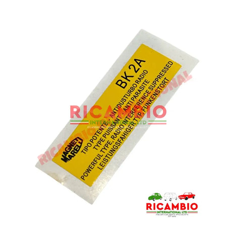 Magneti Marelli BK2A Antidusturbo Radio Coil Sticker - Ignition and Electrical Items