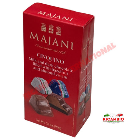 Majani Cinquini Assorted Milk & Dark Fiat 500 Chocolates - Gluten Free - Gifts - Confectionary - Furniture and Novelty