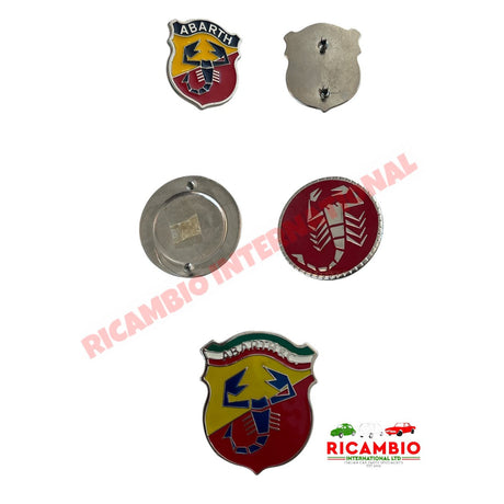 Metal Abarth Badge