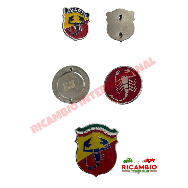 Metal Abarth Badge