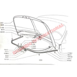 Metal Bonnet Opening Handle - Classic Fiat 500 - Bonnet Cables & Associated Parts