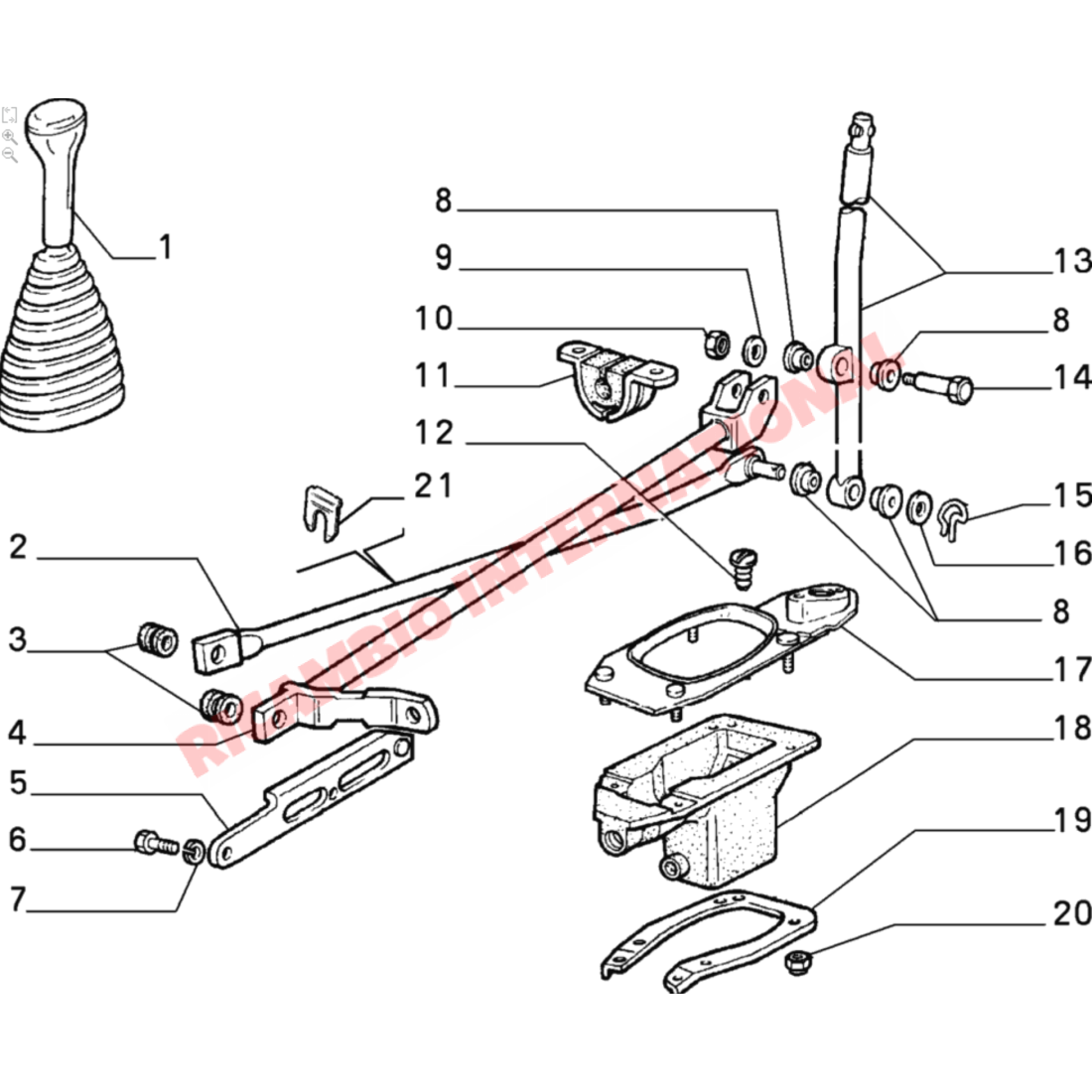 Metal Clip for Gear Linkage Accelerator Pedal & Clutch Linakge - Classic Fiat Panda,Uno,Cinquecento,Seicento Y10