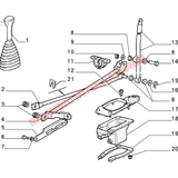 Metal Clip for Gear Linkage Accelerator Pedal & Clutch Linakge - Classic Fiat Panda,Uno,Cinquecento,Seicento Y10