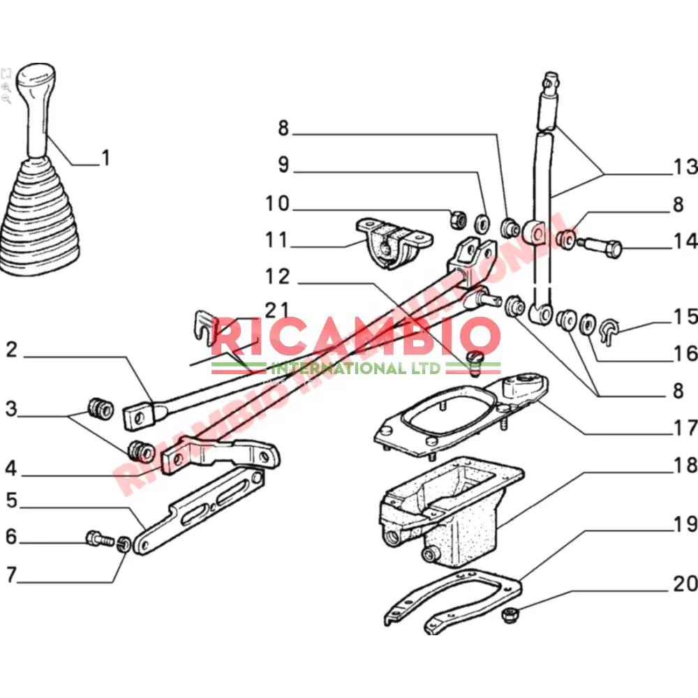 Metal Clip for Gear Linkage Accelerator Pedal & Clutch Linakge - Classic Fiat Panda,Uno,Cinquecento,Seicento Y10