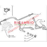 Metal Clip for Gear Linkage Accelerator Pedal & Clutch Linakge - Classic Fiat Panda,Uno,Cinquecento,Seicento Y10