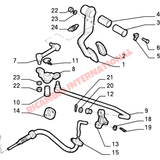 Metal Clip for Gear Linkage Accelerator Pedal & Clutch Linakge - Classic Fiat Panda,Uno,Cinquecento,Seicento Y10