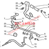 Metal Clip for Gear Linkage Accelerator Pedal & Clutch Linakge - Classic Fiat Panda,Uno,Cinquecento,Seicento Y10