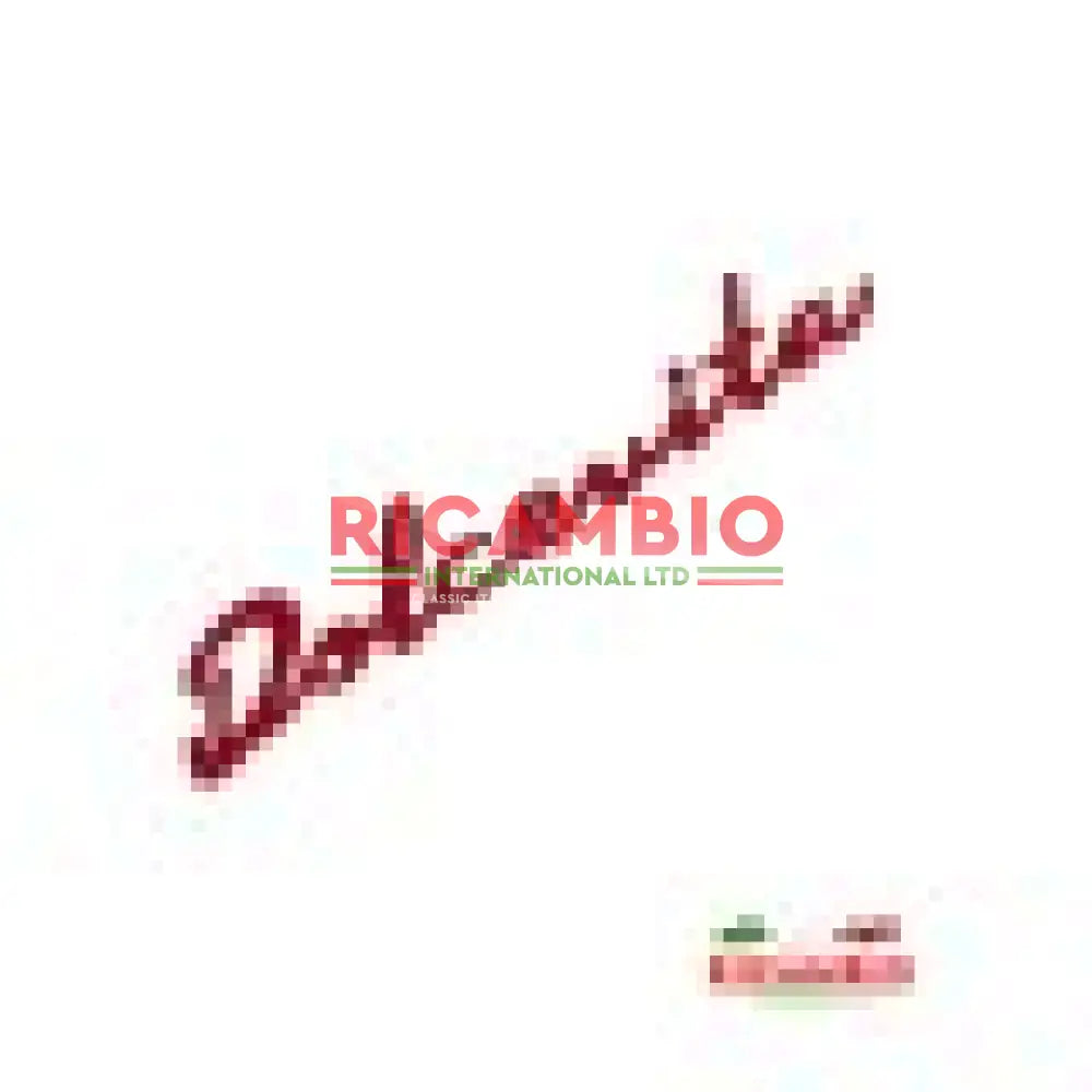 Metal ’Dolcevita’ Badge - Red - Badges & Emblems