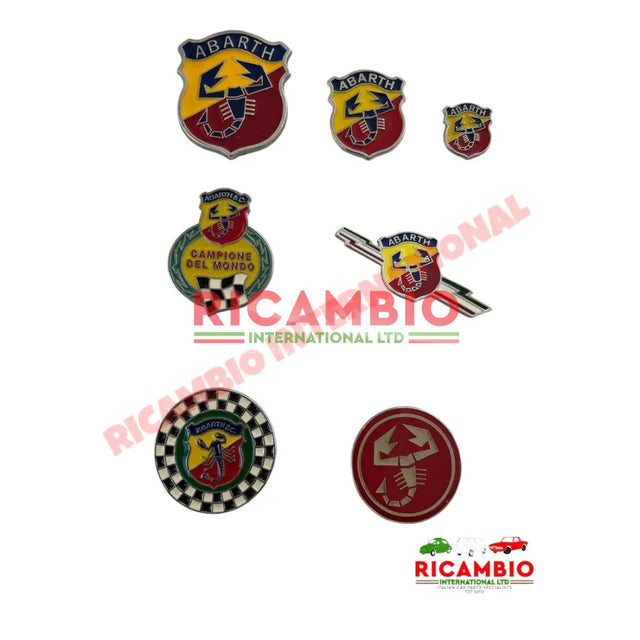 Metal & Enamel Abarth Badge Selection - Badges & Emblems