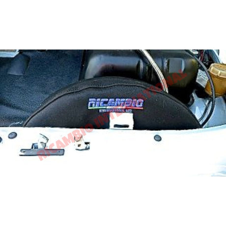 Mohair Spare Wheel Cover (Black)- Classic Fiat 500 - Classic Fiat 500 Parts & Spares