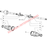 N/S Left Hand Drive Shaft & Tripod Bearing - Fiat Seicento Sporting - Steering - Shaft & Suspension