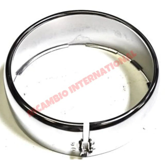 N/S (left) Chrome Head Lamp Bezel - Fiat 600 - Chrome - Aluminium & Exterior Trim Parts