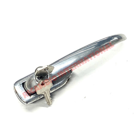 N/S Left Hand Aluminium Outer Door Handle & Keys - Fiat 600 - Handles - Locks and Catches