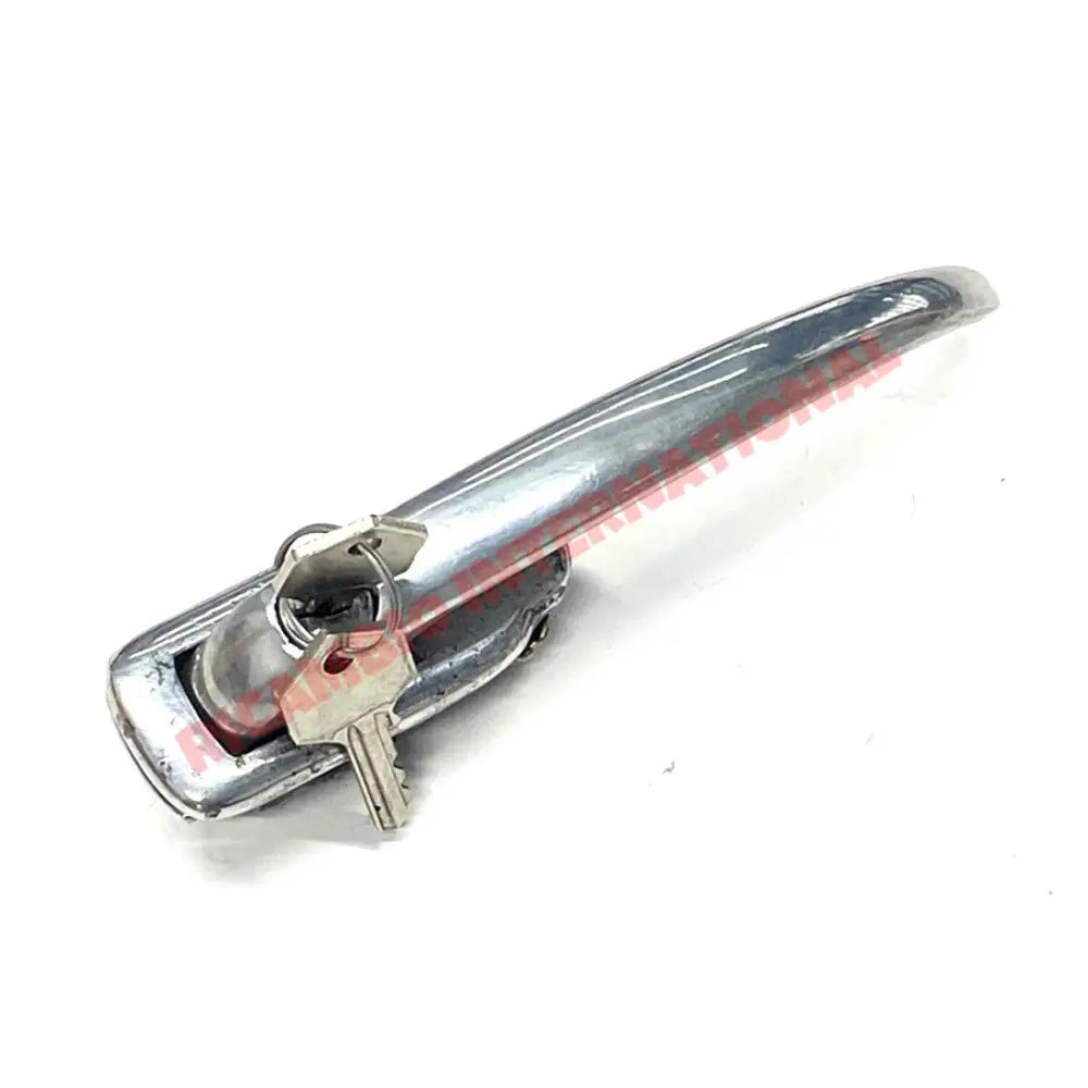 N/S Left Hand Aluminium Outer Door Handle & Keys - Fiat 600 - Handles - Locks and Catches
