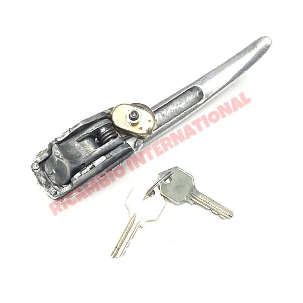 N/S Left Hand Aluminium Outer Door Handle & Keys - Fiat 600 - Handles - Locks and Catches