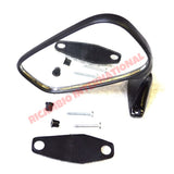 N/S (Left Hand) Black Plastic Mirror (TO CLEAR) - Classic Fiat 500,126,127,128 - Mirrors