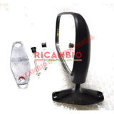 N/S (Left Hand) Black Plastic Mirror (TO CLEAR) - Classic Fiat 500,126,127,128 - Mirrors