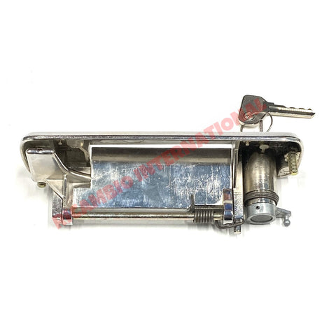 N/S Left Hand Chrome Door Handle & Keys - Fiat 127 128 - 127 & 128