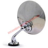 N/S Left Hand Chrome Mirror (Single Bolt-on) - Classic Fiat 500,600,850 plus many other models - Mirrors
