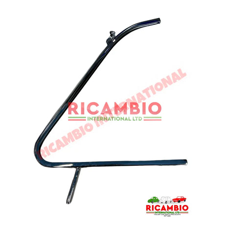 N/S Left Hand Chrome Quarter Light Frame (BEST AVAILABLE) - Classic Fiat 500 D,F,L,R - Glass & Associated Parts