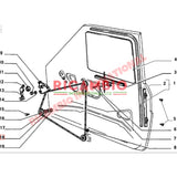 N/S Left Hand Door Glass - Fiat 126 - Windows & Seals