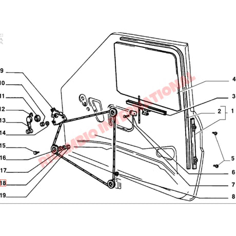 N/S Left Hand Door Glass - Fiat 126 - Windows & Seals