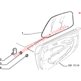 N/S Left Hand Door Glass - Fiat Barchetta