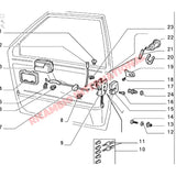 N/S Left Hand Door Lock Catch - Fiat Uno - Uno Handles - Locks and Catches
