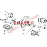 N/S Left Hand Drive Shaft - Classic Fiat Panda - Axles - Shafts and Joints