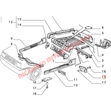 N/S Left Hand Floor Cross Member Bracket - Classic Fiat Panda Lancia Y10 - Body Panels