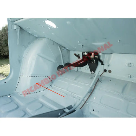 N/S Left Hand Front Floor Pan to Wheelhouse Repair Panel - Classic Fiat 500 all models - Repair Panels