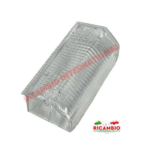 N/S Left Hand Front Indicator Lamp Lens White - Autobianchi A112 - Lights - Lamps and Lenses