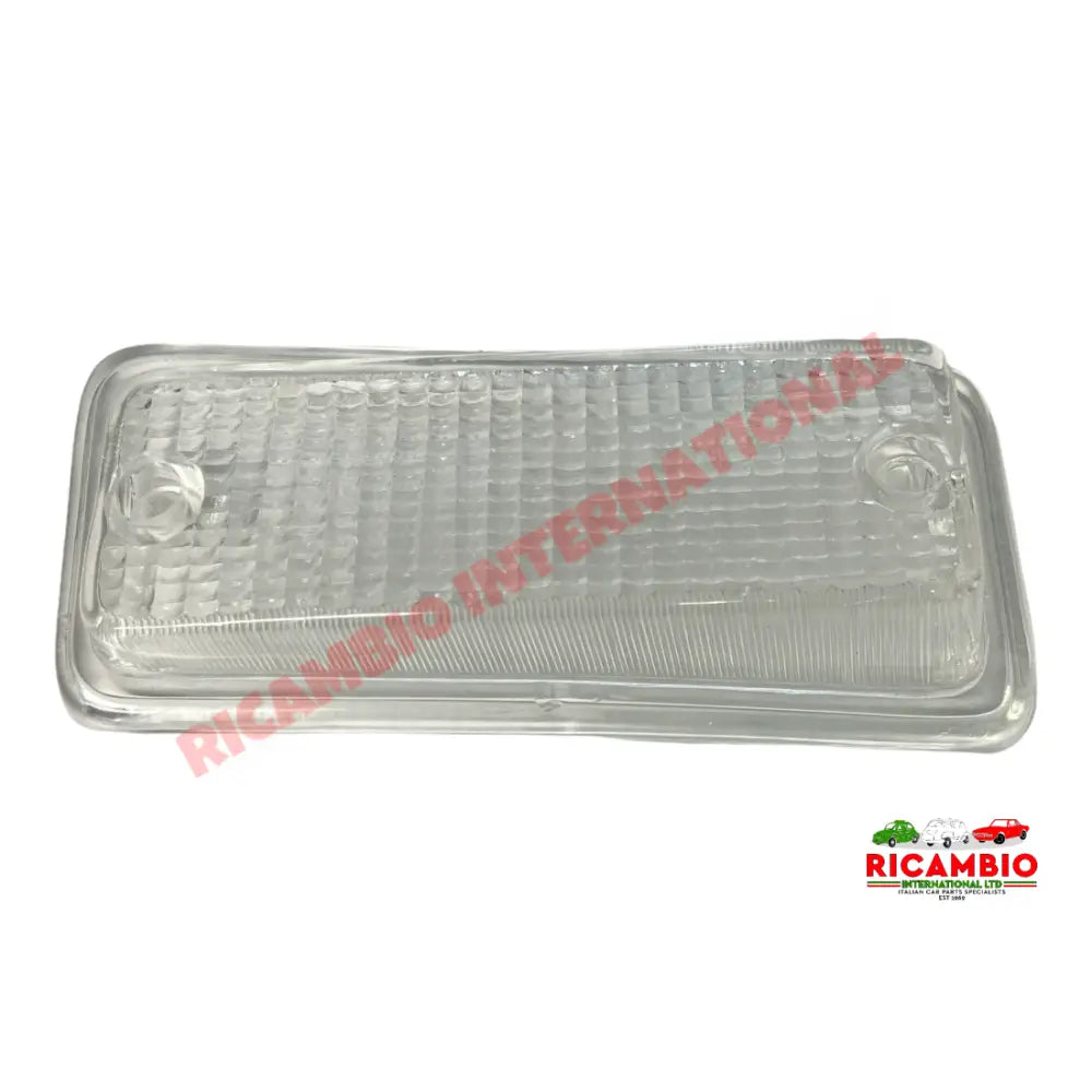 N/S Left Hand Front Indicator Lamp Lens White - Fiat 126 all - Lights - Lamps & Lenses