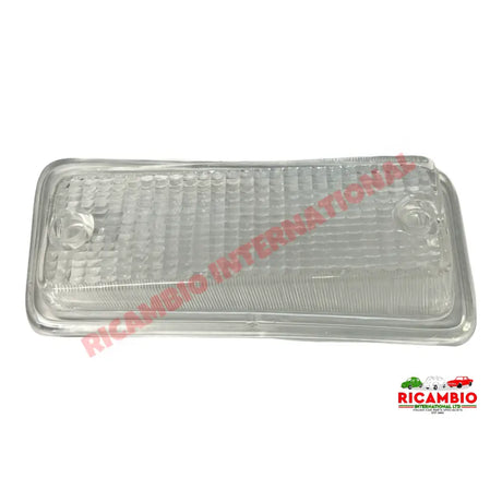 N/S Left Hand Front Indicator Lamp Lens White - Fiat 126 all - Lights - Lamps & Lenses
