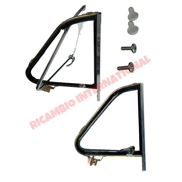 N/S Left Hand Front Quarter Light Assembly Complete - Classic Fiat 500 - Glass & Associated Parts