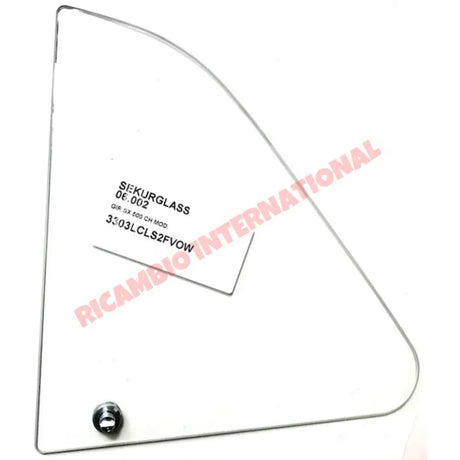 N/S Left Hand Front Quarter Light Glass - Classic Fiat 500 - Glass & Associated Parts