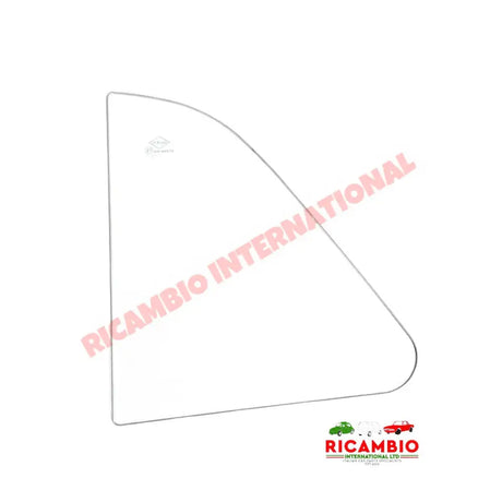 N/S Left Hand Front Quarter Light Glass (ORIGINAL TYPE) - Classic Fiat 500 - Glass & Associated Parts