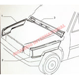N/S Left Hand Front Wing - Classic Fiat Panda - Body Panels