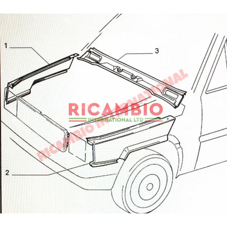 N/S Left Hand Front Wing - Classic Fiat Panda - Body Panels
