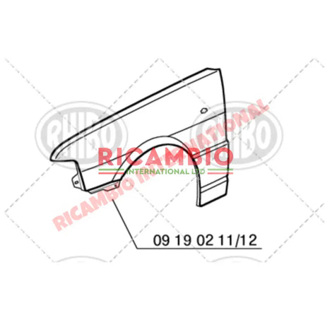 N/S Left Hand Front Wing - Fiat Uno MK2 (1989 on) - Body Part & Panels