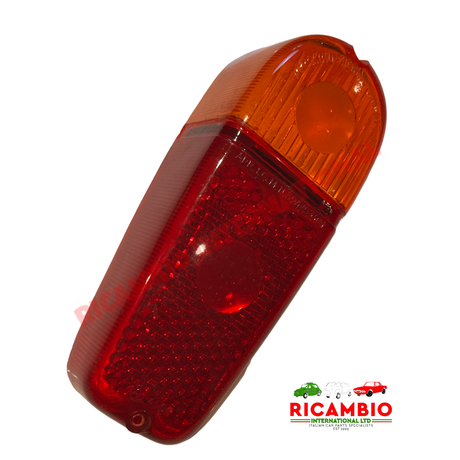 N/S Left Hand Genuine Rear Lamp Lens Cover - Classic Fiat 500 Nuova - Rear Lamps and Associated Items