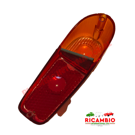 N/S Left Hand Genuine Rear Lamp Lens Cover - Classic Fiat 500 Nuova - Rear Lamps and Associated Items