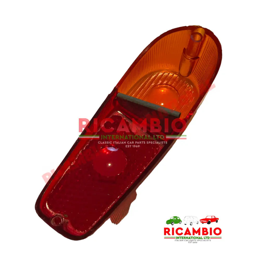 N/S Left Hand Genuine Rear Lamp Lens Cover - Classic Fiat 500 Nuova - Rear Lamps and Associated Items