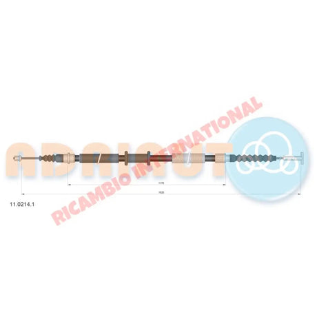 N/S Left Hand Handbrake Cable - Fiat Coupe all models - Brake Parts and Components